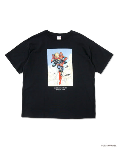 MARVEL COMICS Character / T-SHIRTS CAPTEN MARVEL SPIDERMAN