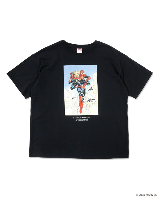 MARVEL COMICS Character / T-SHIRTS CAPTEN MARVEL SPIDERMAN